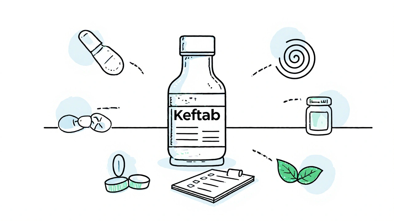 Keftab (Cephalexine) : comparaison avec les alternatives antibiotiques