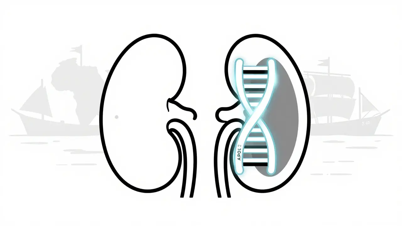APOL1 et risque génétique de maladie rénale chez les personnes d'ascendance africaine