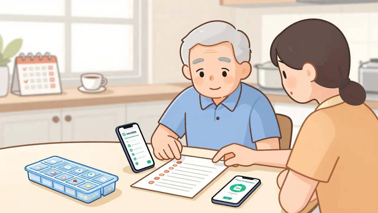 Comment impliquer la famille ou les aidants dans l'aide aux médicaments