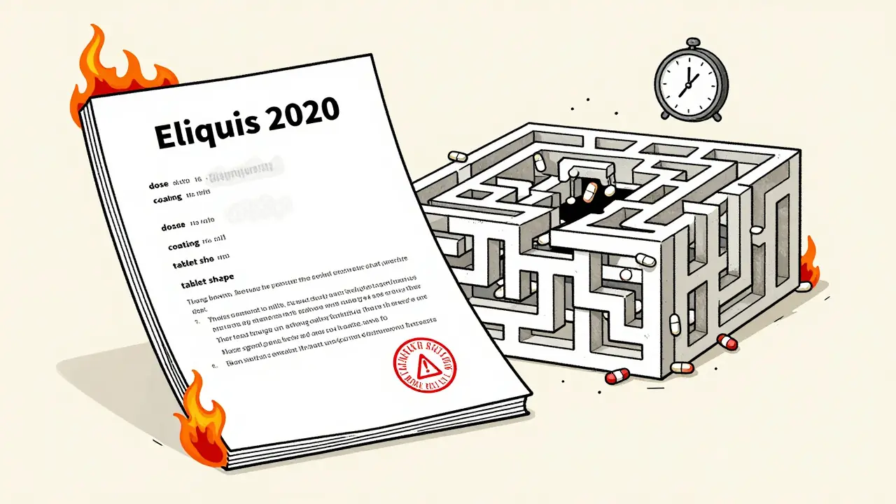 Un brevet en feu entouré d'un réseau de brevets secondaires bloquant l'entrée des génériques.