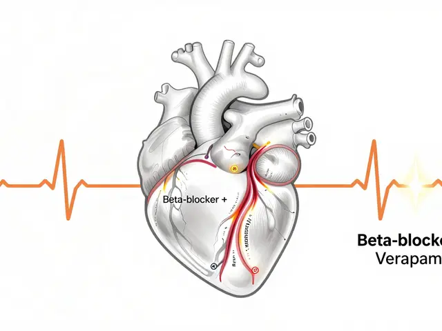 Effets cardiaques de la combinaison des bêta-bloquants et des bloqueurs calciques
