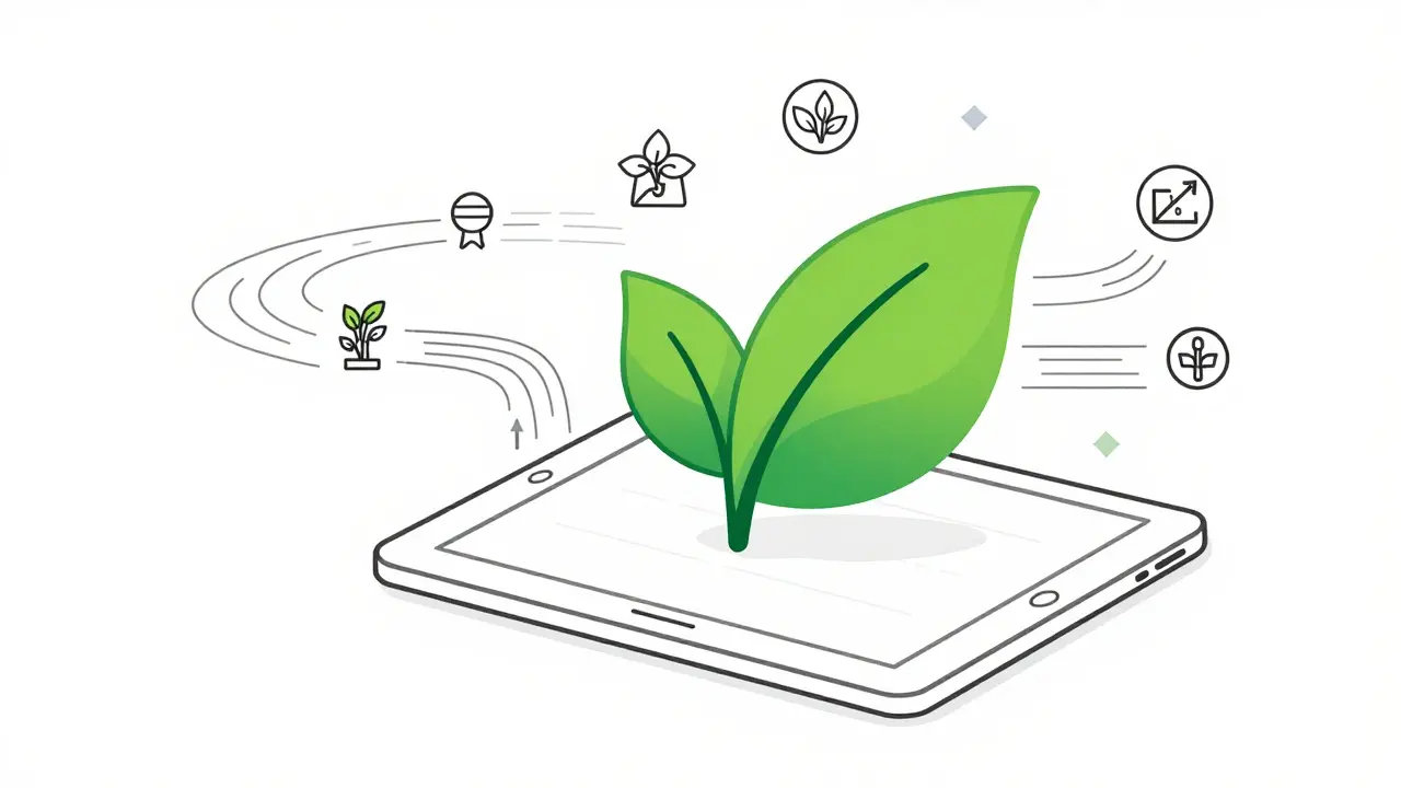 Croquis linéaire alliant numérisation et durabilité dans les appels d'offres