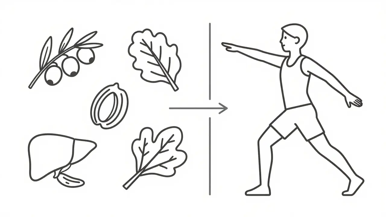 Dessin à la ligne unique montrant alimentation saine et exercice physique.